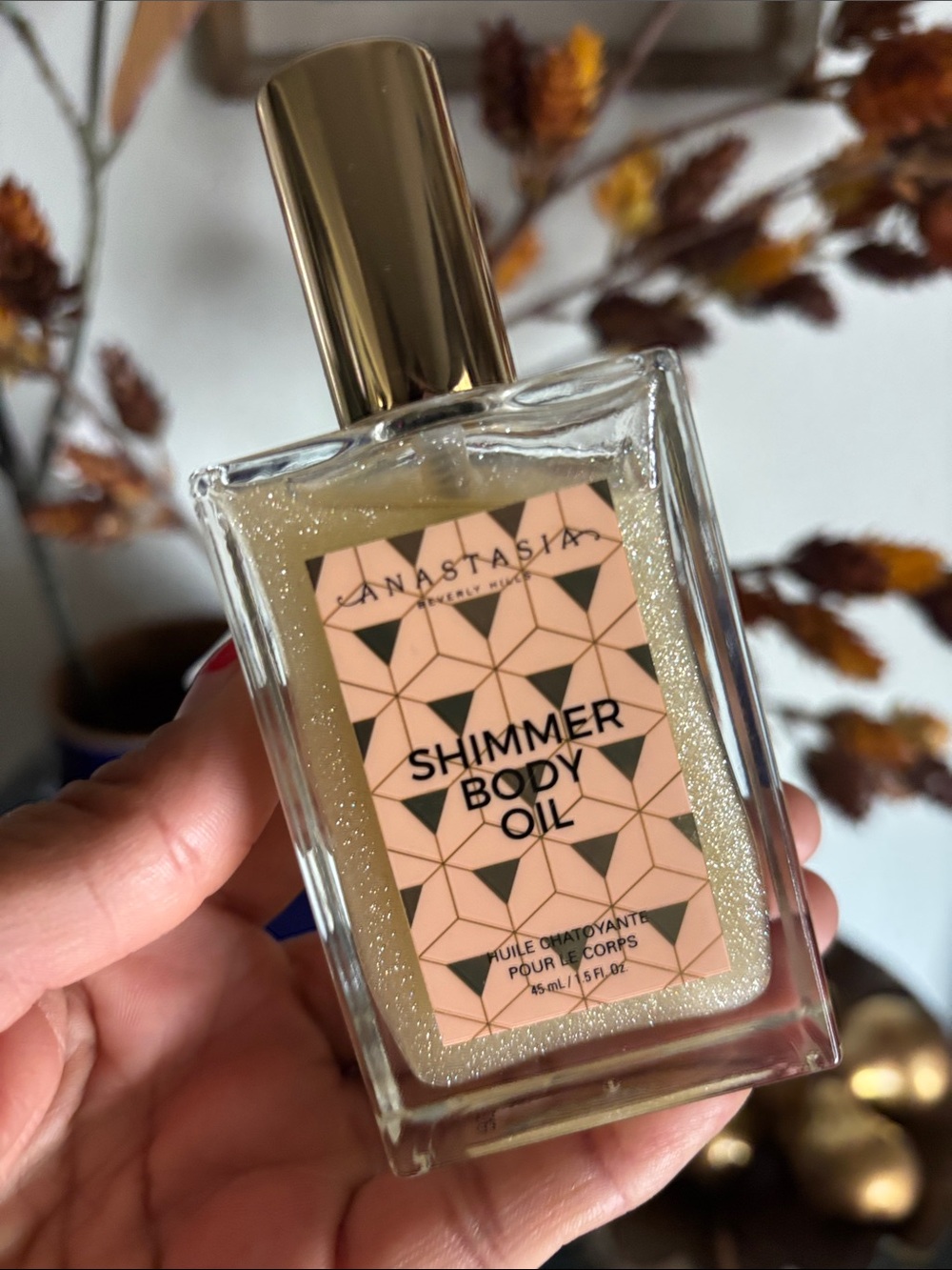 ❤️… Anastasia Shimmer Body Oil — Pink & Gold